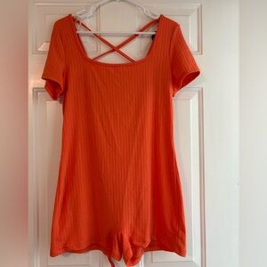 Wild Fable Coral Orange Romper